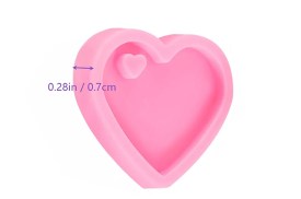 Molde silicona llavero corazon